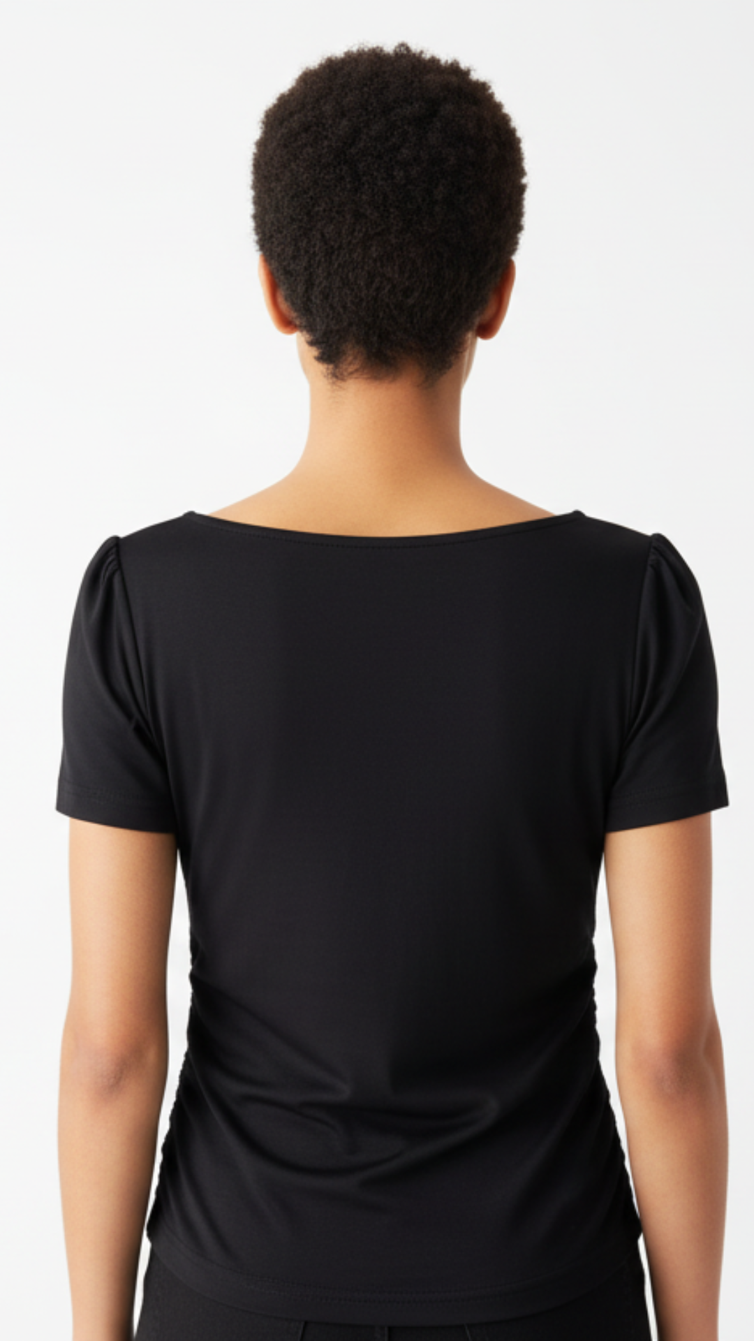 Sweetheart Neck Short Sleeve top Sustainable