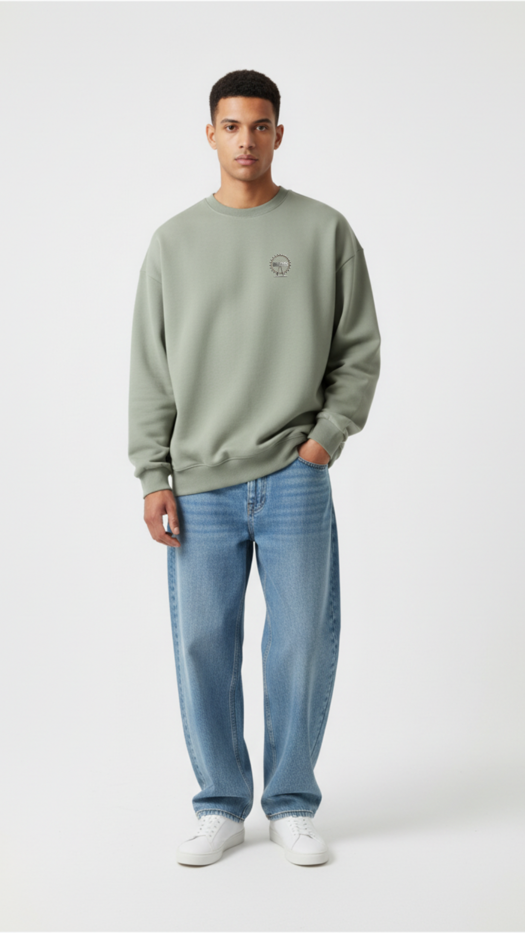 Relaxed Sweatshirt Men 100% Organic Cotton