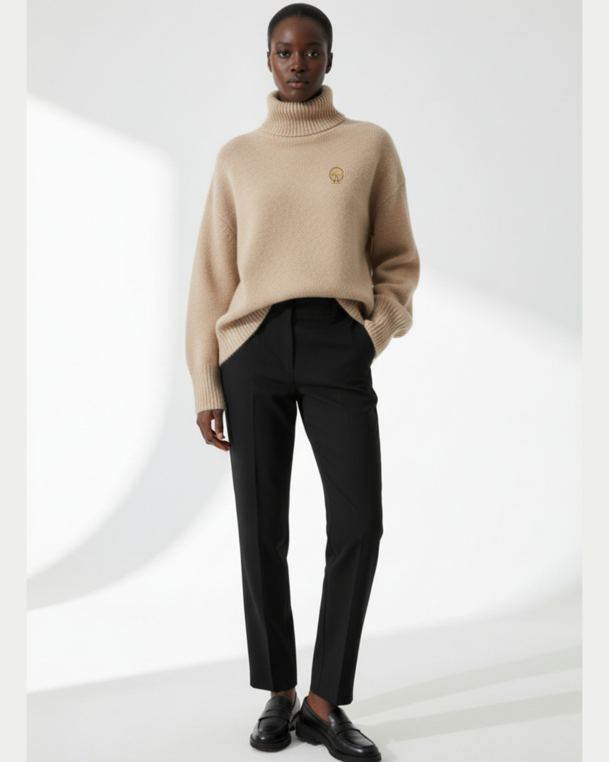 Pure Cashmere Turtleneck Sweater