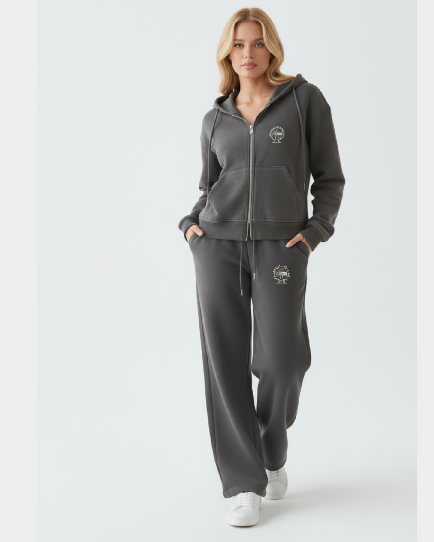 Hooded Wide-leg Tracksuit 100% Organic Cotton