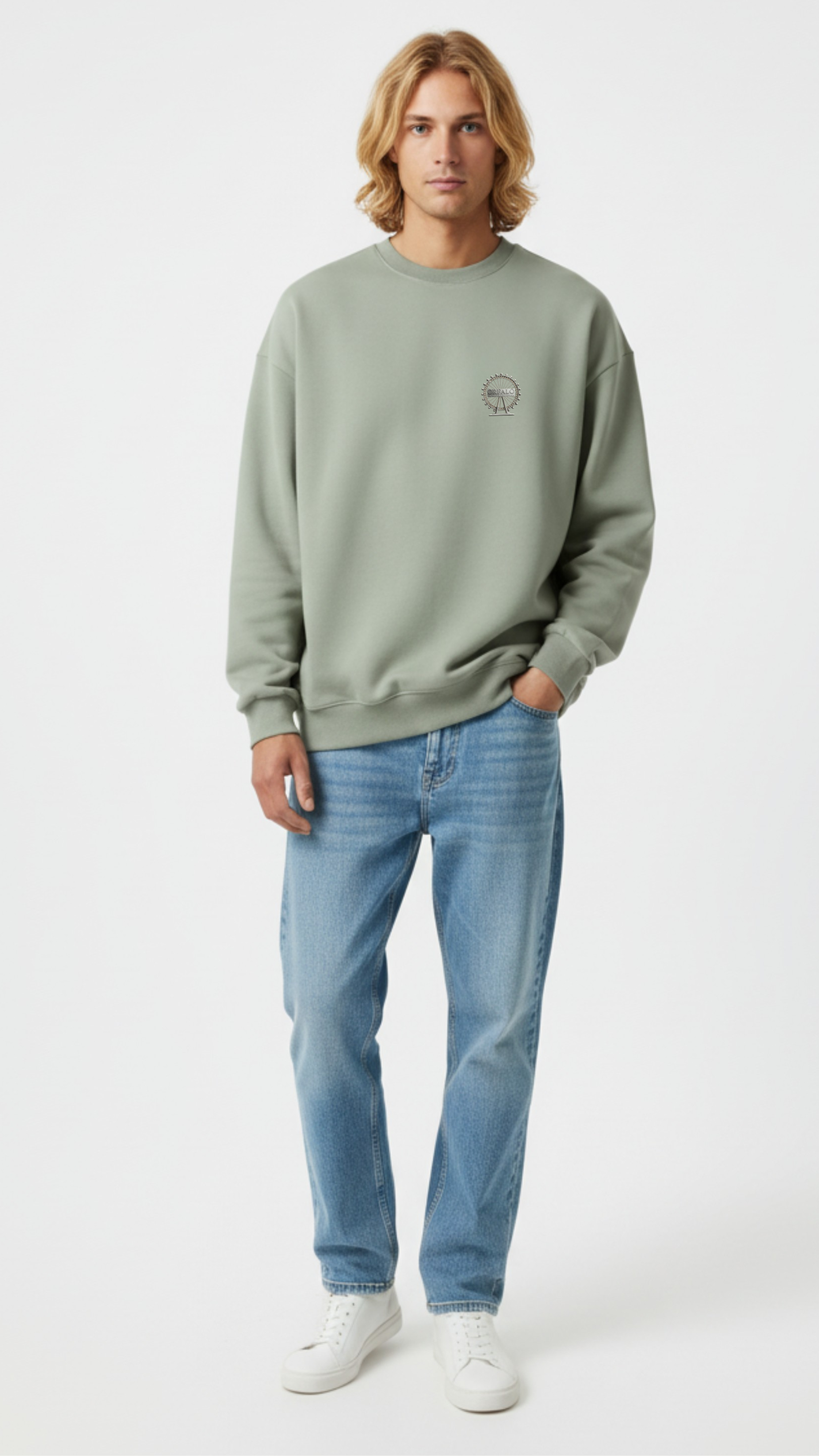 Relaxed Sweatshirt Men 100% Organic Cotton