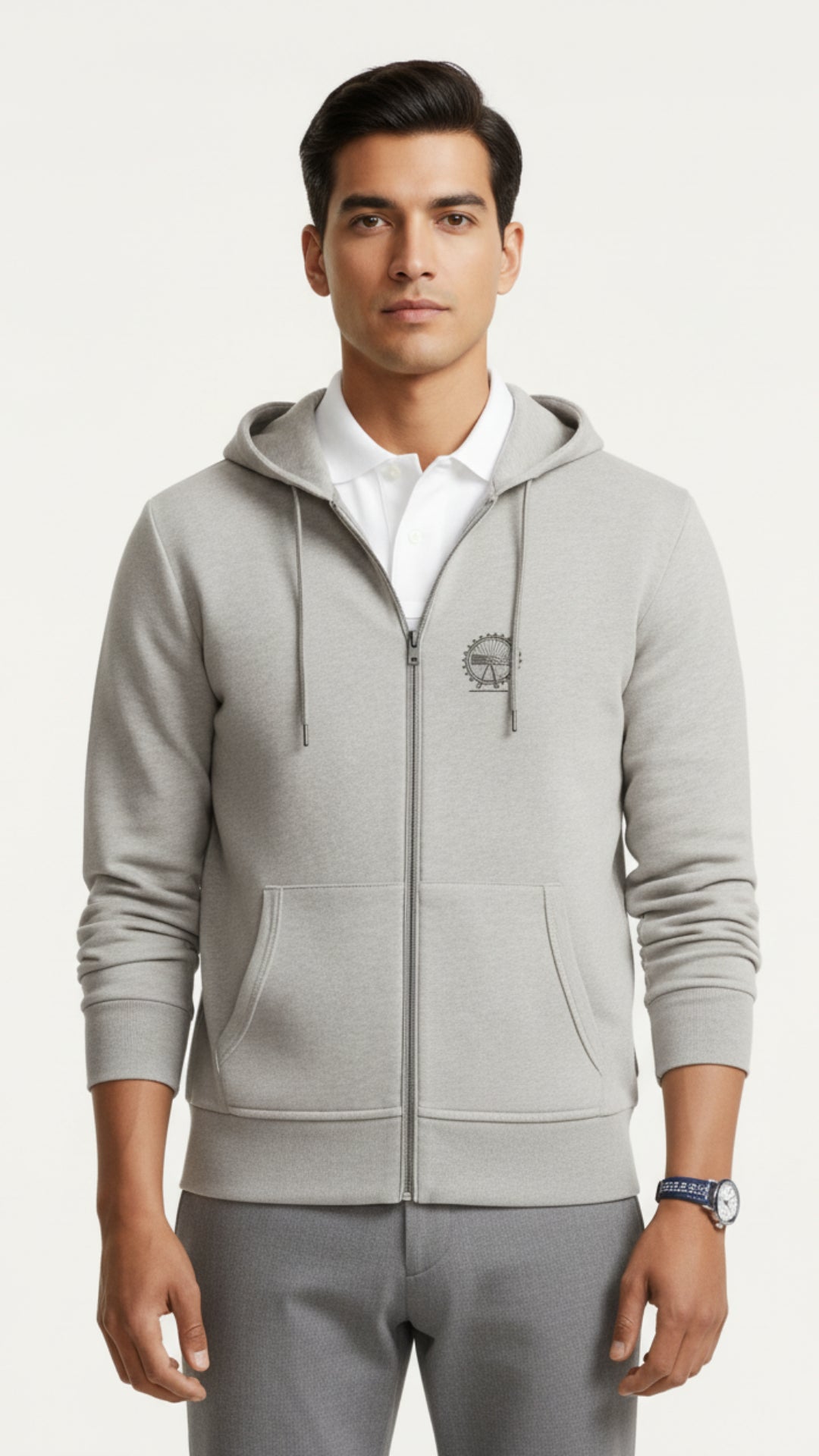 Double-Knit Full-Zip Hoodie