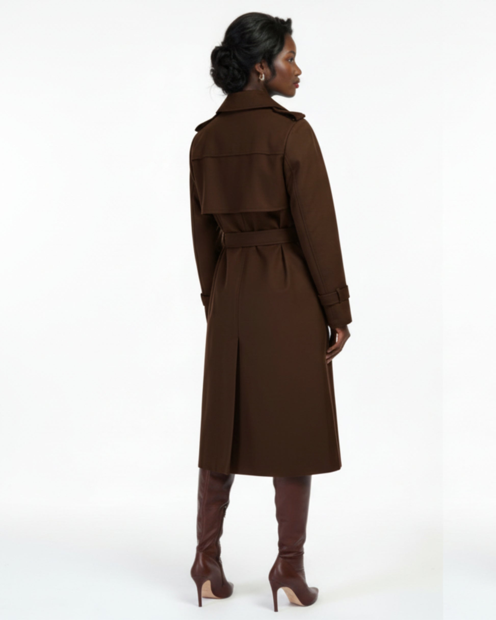 Long warm coat 100% Organic cotton. GOT Certified.