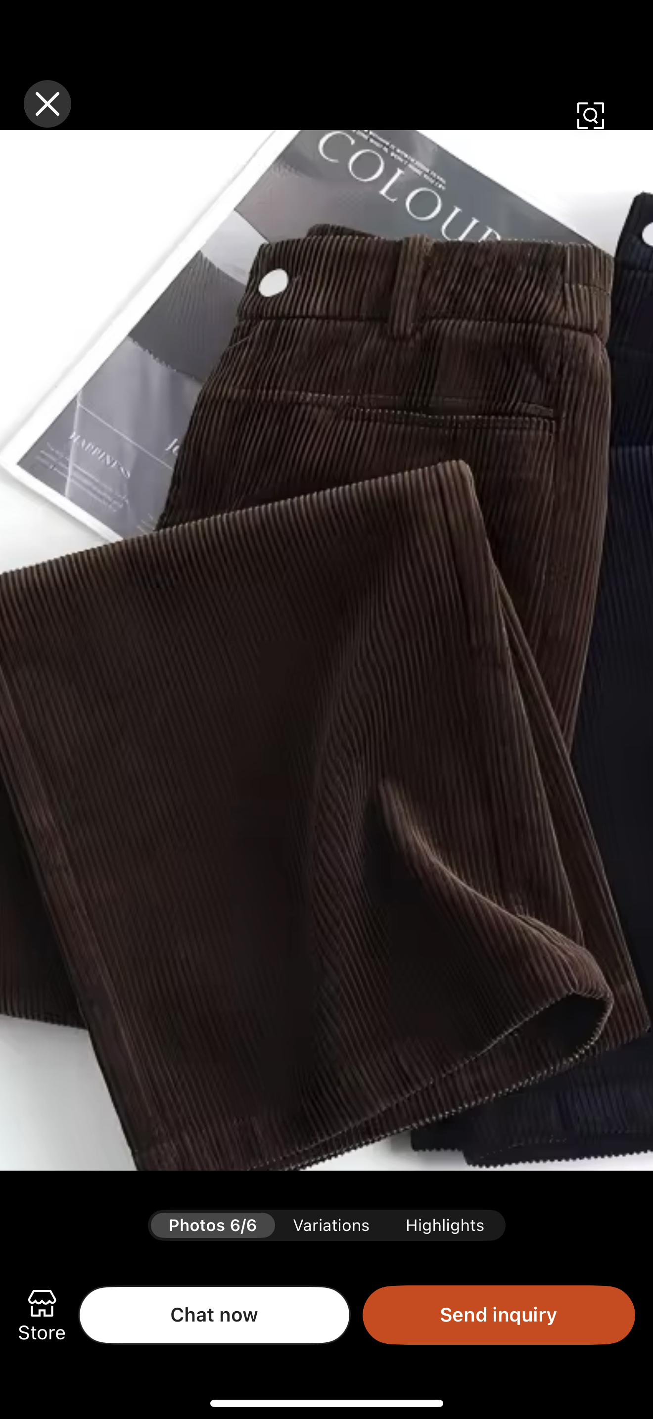 Versatile Corduroy Wide-leg Trousers, High-waisted, Loose Straight-leg