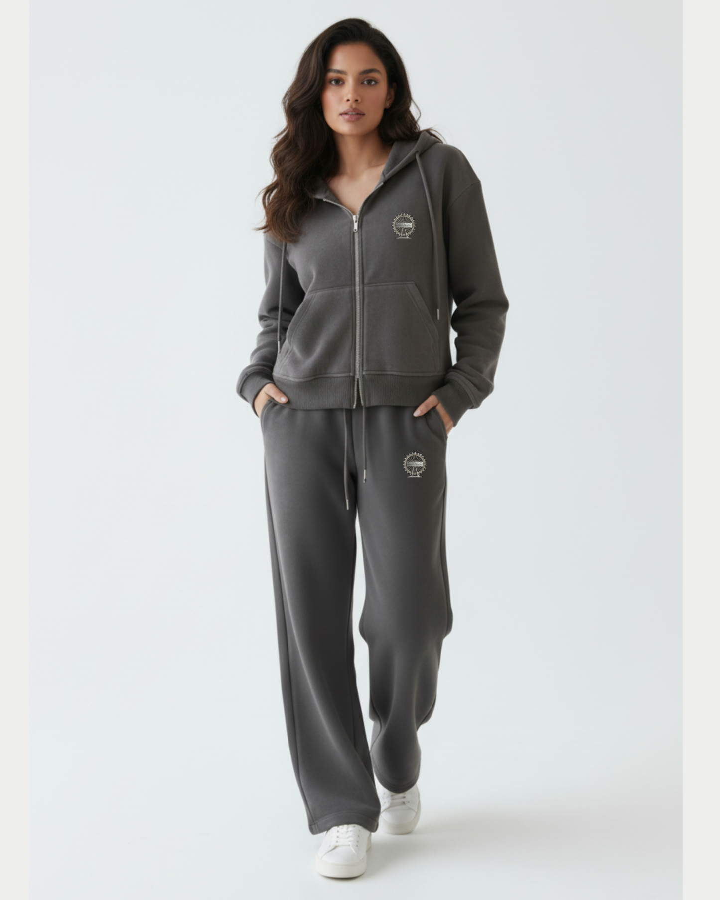 Hooded Wide-leg Tracksuit 100% Organic Cotton