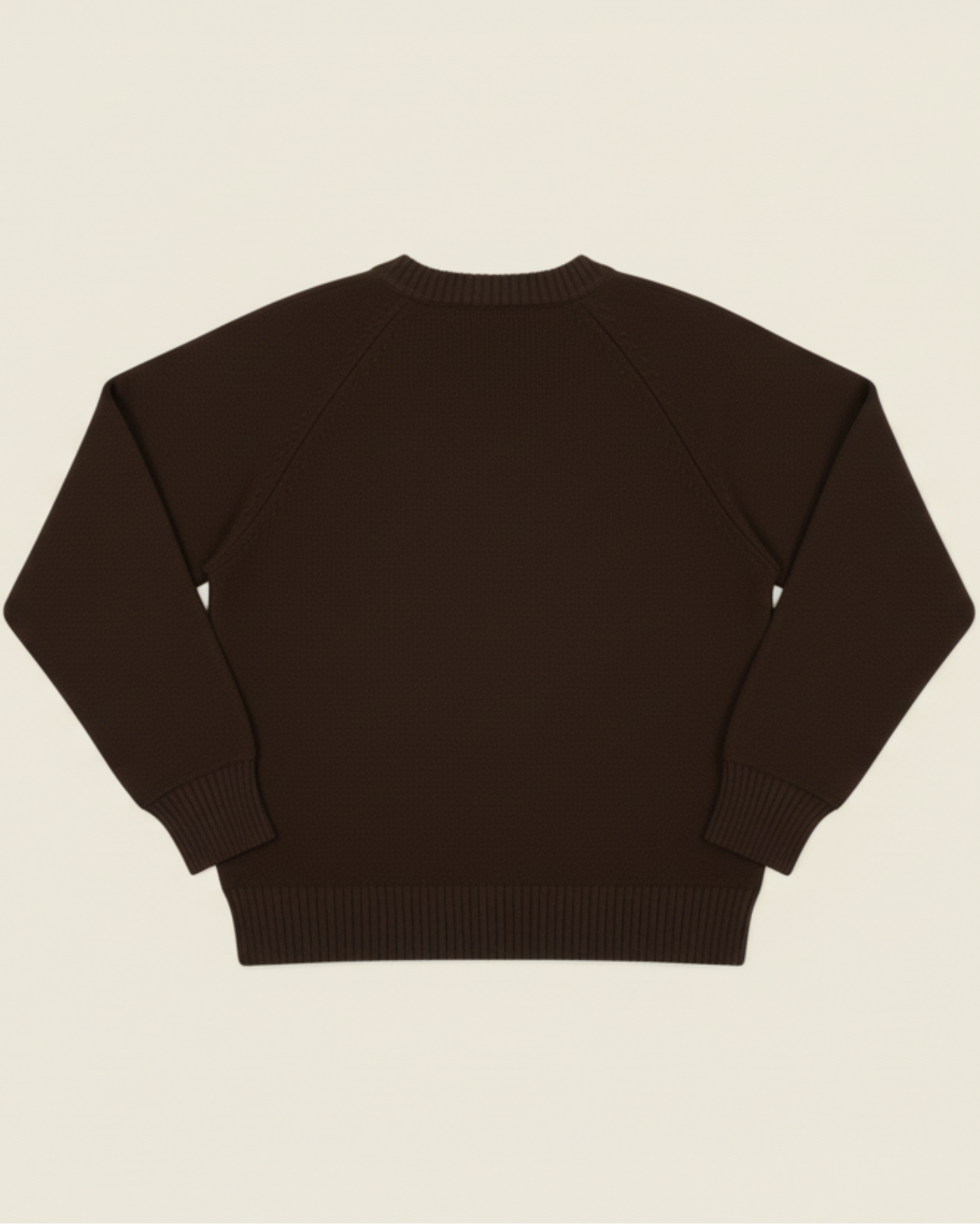 Sweater Wool Solid Crew Neck 100%Wool.