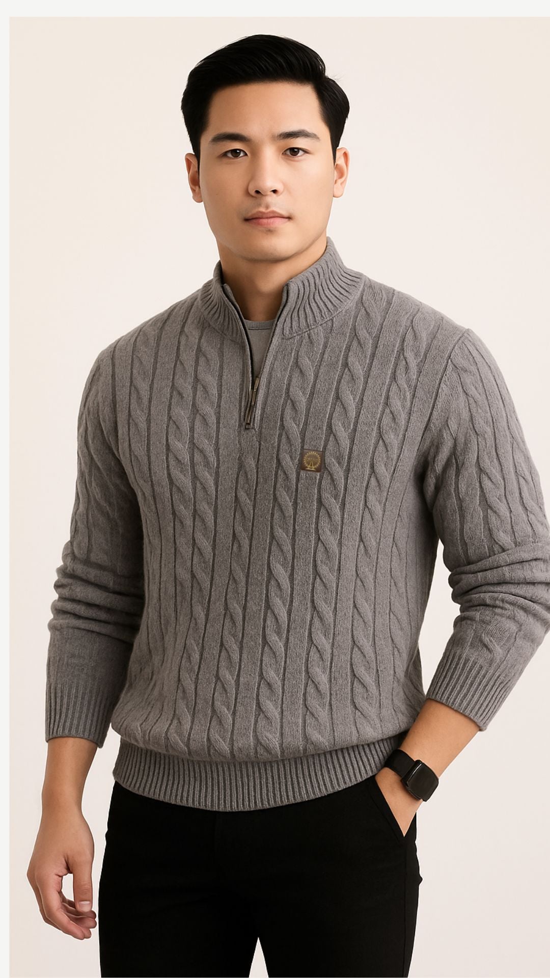 Wool Quarter-Zip Jumper