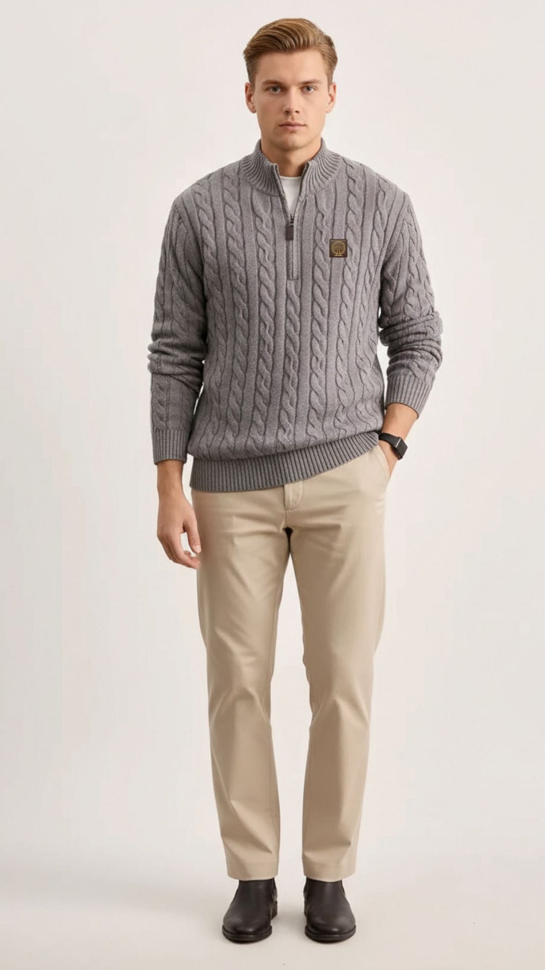 Wool Quarter-Zip Jumper