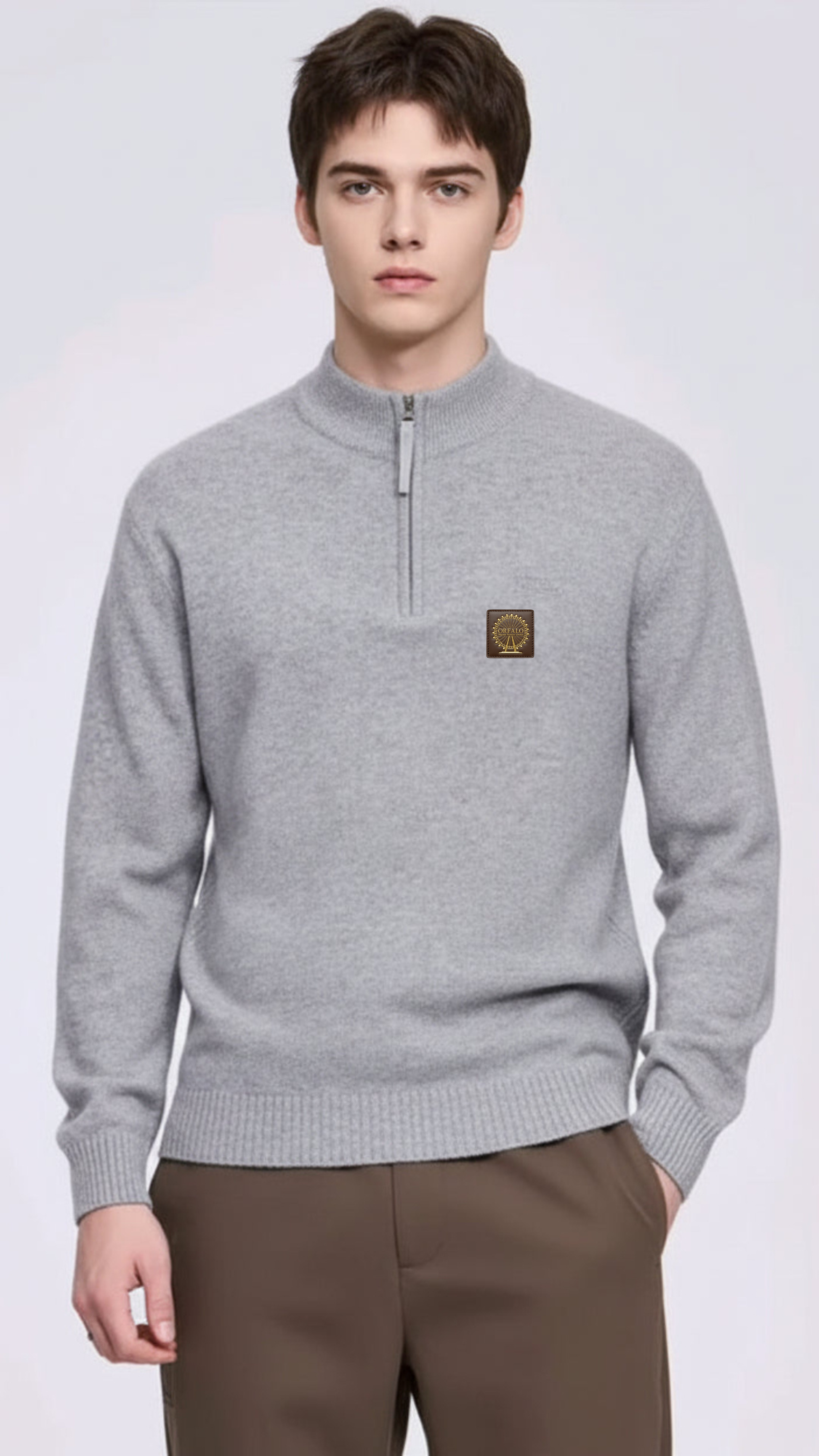 Half-Zip Sweater Wool