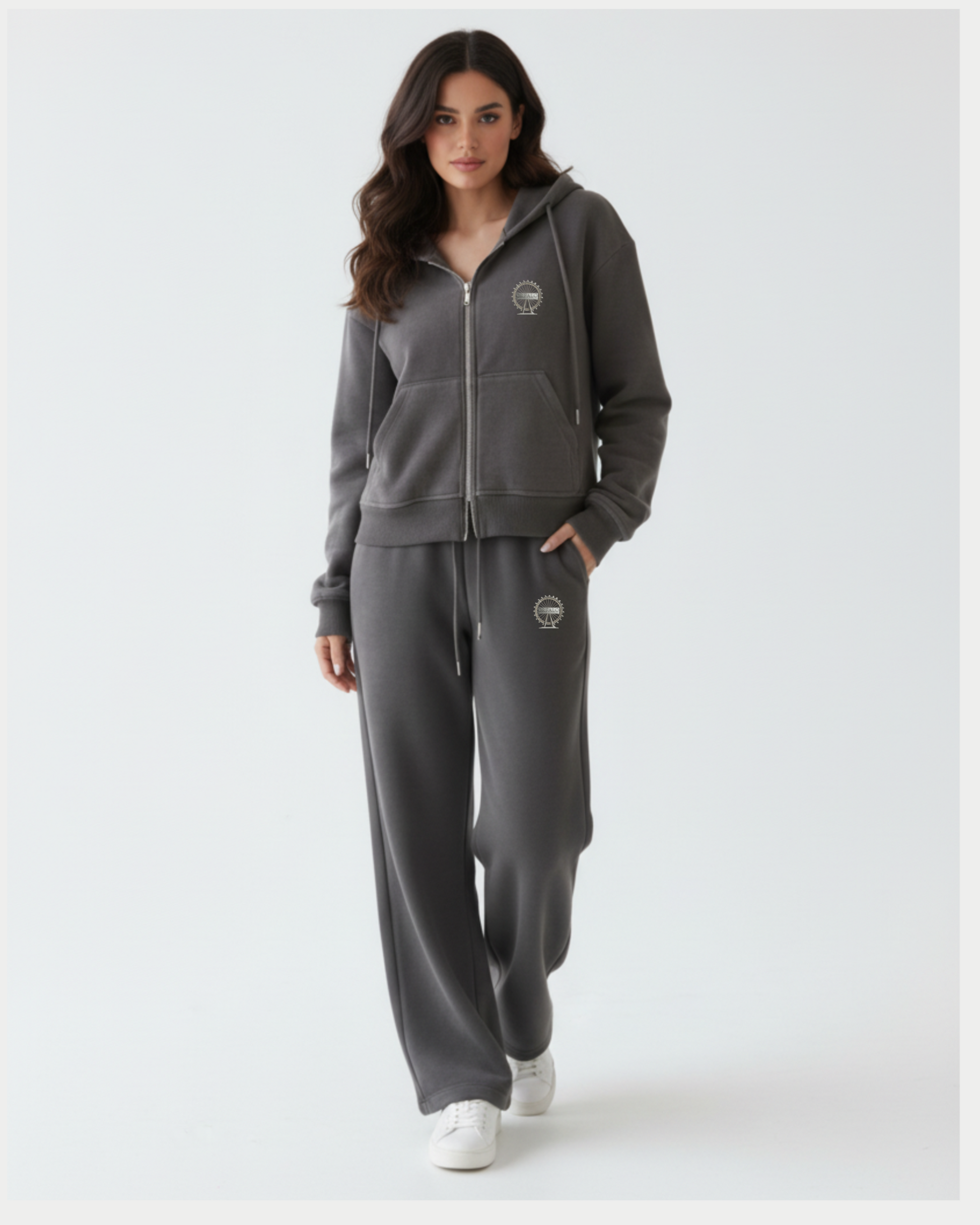 Hooded Wide-leg Tracksuit 100% Organic Cotton