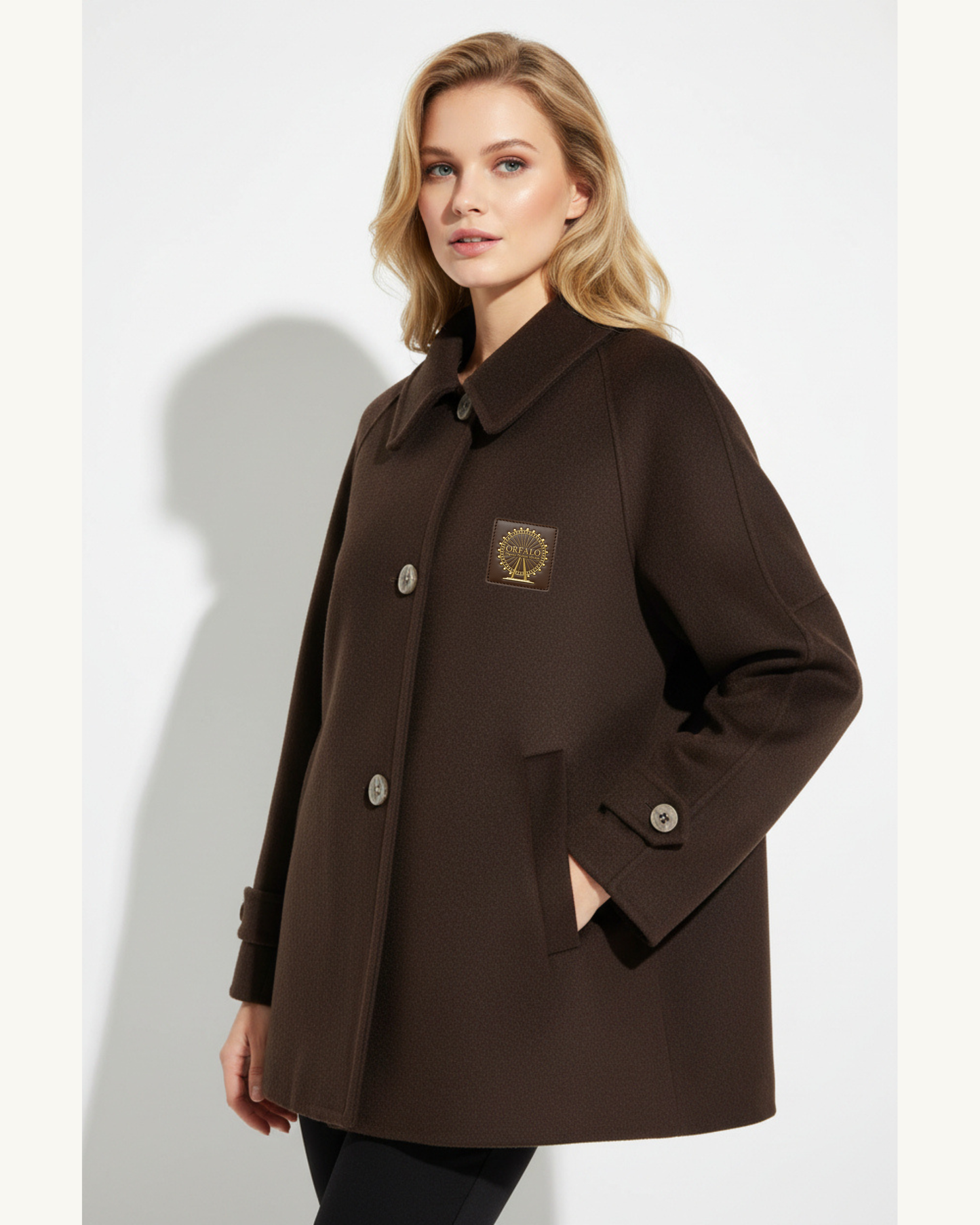 Pure Wool Coat, Short Woman Jacket