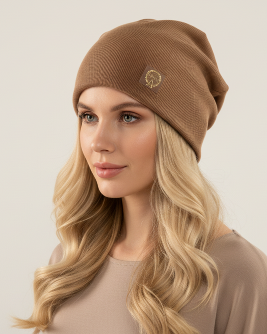 Warm 100% organic wool hat