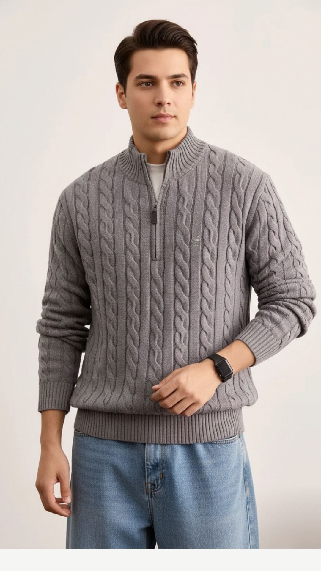 Wool Quarter-Zip Jumper